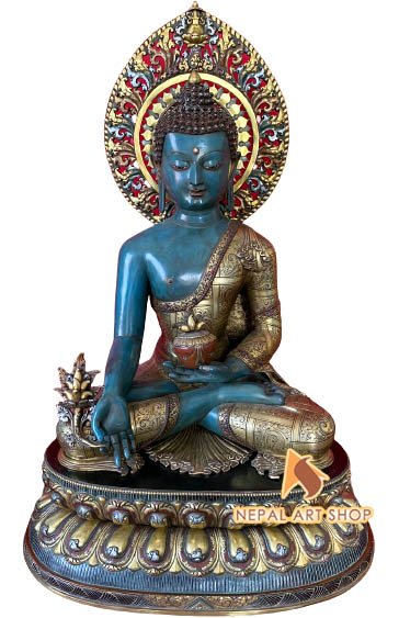 Shakyamuni Buddha Statue, Nepal Art Shop, Handcrafted Statues, Copper, Bronze, Brass, Shakyamuni Buddha