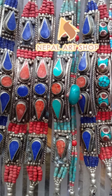 Perlenarmbänder, Koralle, Tibet Nepal Perlenarmbänder Großhandel, Perlenkette, handgefertigte Perlenschmuckdesigns