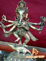Ganesh Statue, Ganesha statue Crafts, Ganesh statue made in Nepal, 
Ganesh Sculpture, Dancing Ganesha statue, Copper Ganesh Statue, Gold Plated Ganesh statue