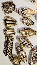 metal beads for jewelry making, handmade silver beads, solid brass beads, metal beads wholesale
