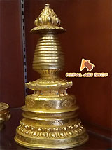 Stupa, Buddhist Stupa, Stupa temple craft, Buddhist ritual crafts for sale, bronze stupa, stupa meaning and purpose, stupa made in Nepal, Tibetan Stupa
