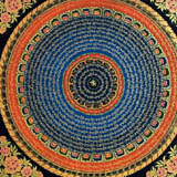 Om Mandala, Thangka Mandala Paintings, Mantra Mandala, Thangka Wheel Mandala,  buddhist mandala, mani padme, om mani