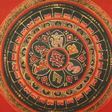 Tibetan Mandala Painting, Thangka Mandala Paintings, Traditional Painting, Mandala Thangka Painting, Handmade Thangka Mandala, Buddha Wheel of life Mandala