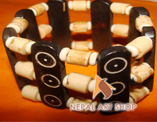 bone bracelet, animal bone bracelets, carved bone,
Nepal, yak bone jewelry