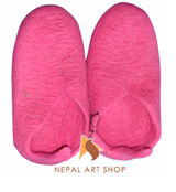 felt shoes, felt products, Nepal felt shoes, Nepal handmade felt shoes