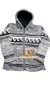 wool lined jacket, nepal wool hats, handmade jacket, nepal clothing wholesale, boho hippie jacket