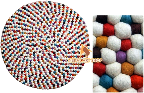 wool rugs, carpet rugs, needle felting, rug balls, rug wool, felt balls
