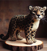 felt wool Jaguar-Panthera onca