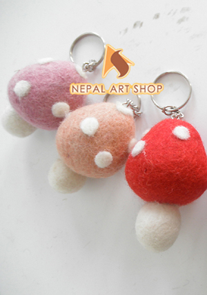 Felt Wool DIY Crafts – Mushroom Kit – Wholesale Felt Kids Craft Code EFCF043 from Nepal