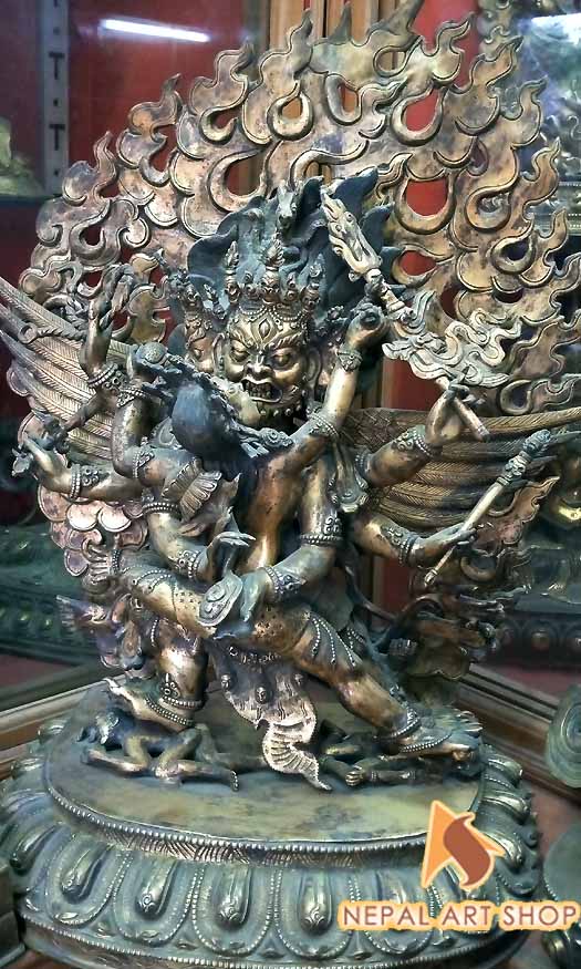 Tibetan Deities Statue, Mahakala staue, namse bangdzo, Milarepa Statue, Marpa, Karmapa Kagyu Statue, Gampoa Statue,
Tilopa, Naropa, Chenresiz statue, Demchhog Khorlo, Duikhor Statue, Kalchakra Statue, Vajrayani Buddhism, Nepal, Tibet, Buddha