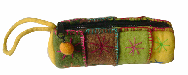 Beaded Cube Felt Purse – Wholesale Code NASFC024 from Nepal