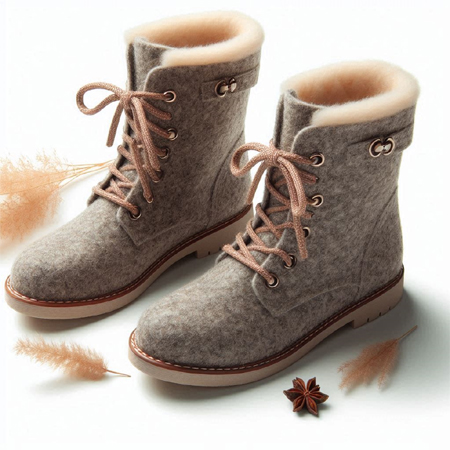 Closed Toe Felt Boots