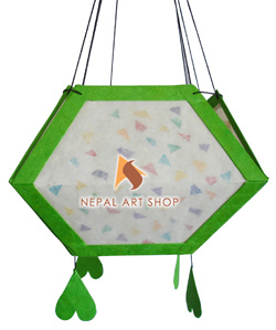Lokta Paper Lamp Shade – Square – Wholesale Lokta Paper Product Code LLS016