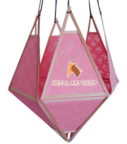 Lokta Paper Lamp Shade – Tapered – Wholesale Lokta Paper Product Code LLS020