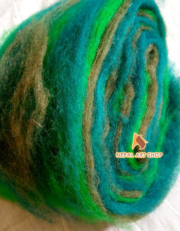 Purified Sheep Wool Roving (KG) – Assorted Colors – Wholesale Felt Yarn Roving Wool Code FWR002 from Nepal