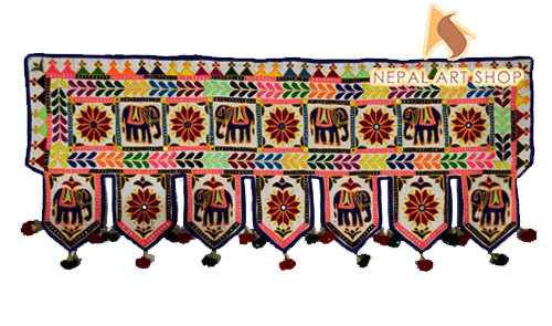 Torans, window valance, bandarwal, door topper, Window Hanging