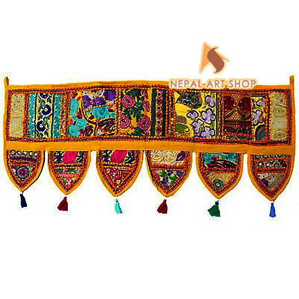 Torans, window valance, bandarwal, door topper, Window Hanging