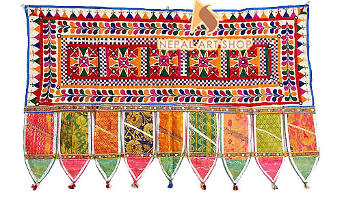 Torans, window valance, bandarwal, door topper, Window Hanging